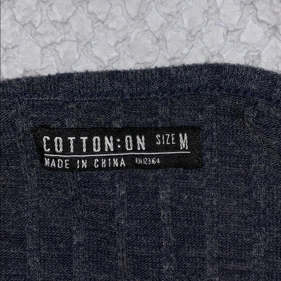 Cotton cotton on blue crop top - Picture 3 of 4